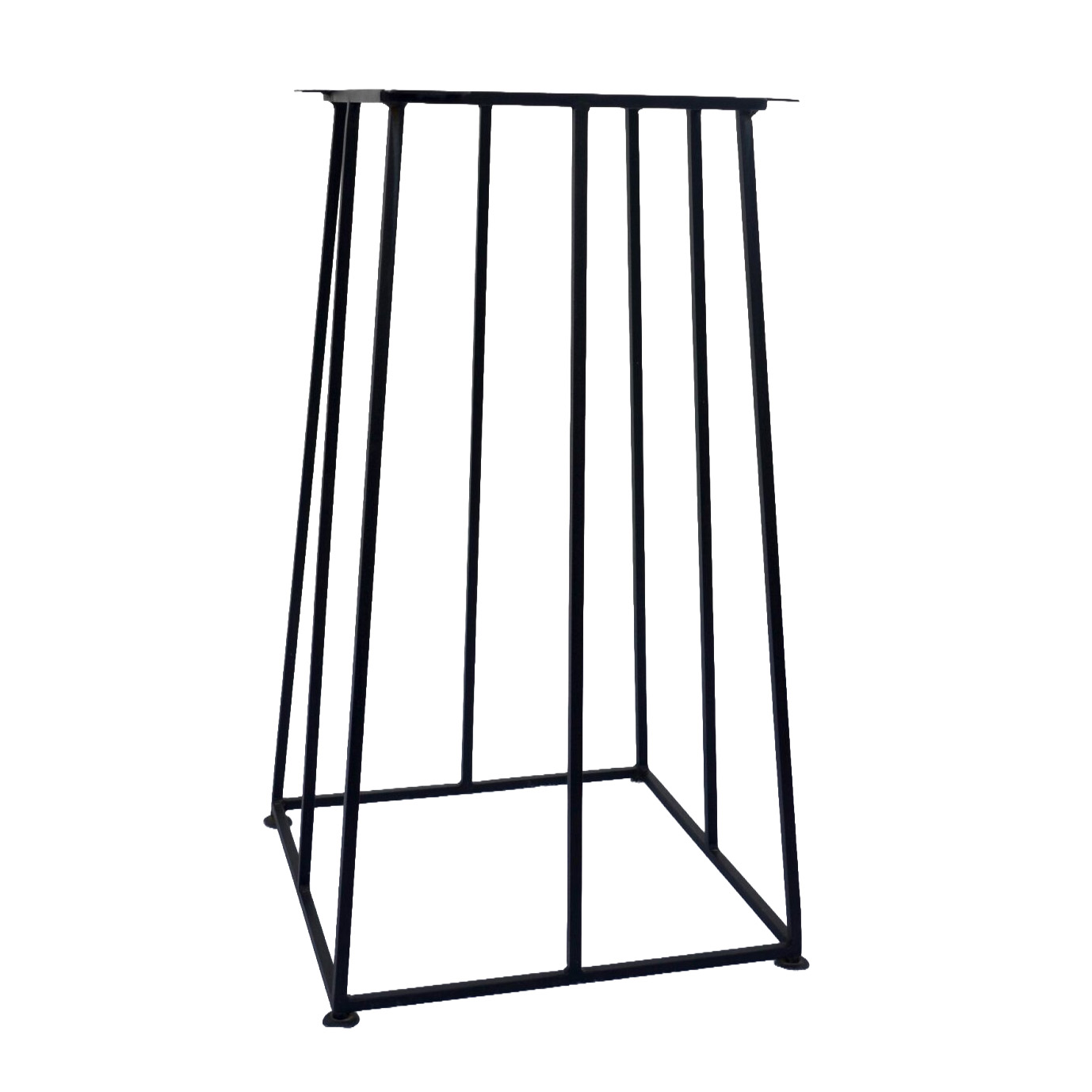 Postolje Rok – kvadratno metalno postolje s vertikalnim šipkama – Dendron