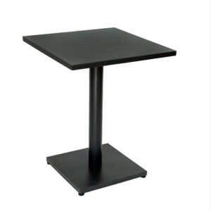 Bistro metalni stol Michael s pločom 60x60 cm za ugostiteljstvo – Dendron