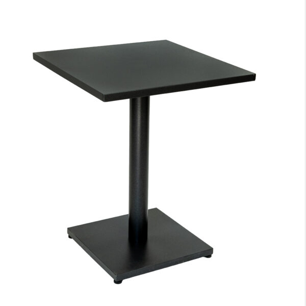 Bistro metalni stol Michael s pločom 60x60 cm za ugostiteljstvo – Dendron